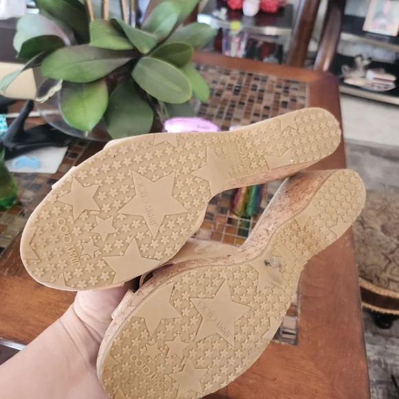Jimmy Choo Panna patent leather slides size 39